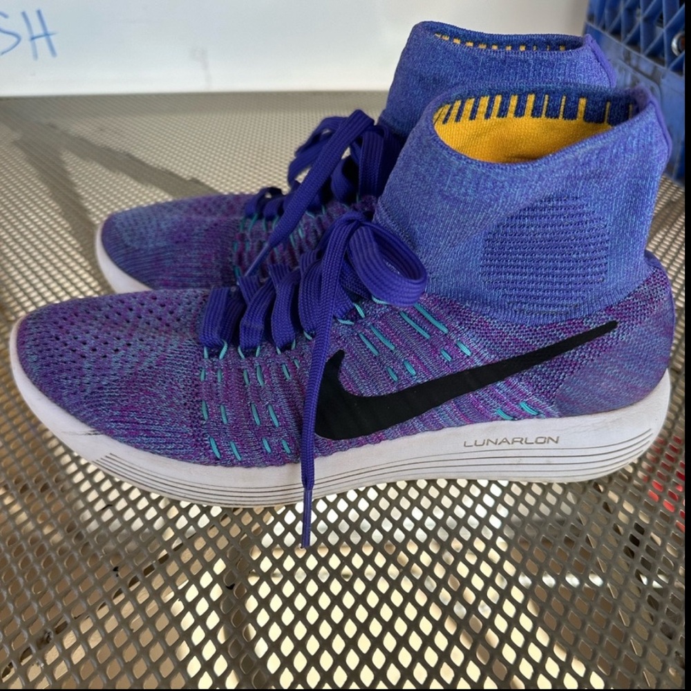 Nike Purple and Blue Athletic Shoes